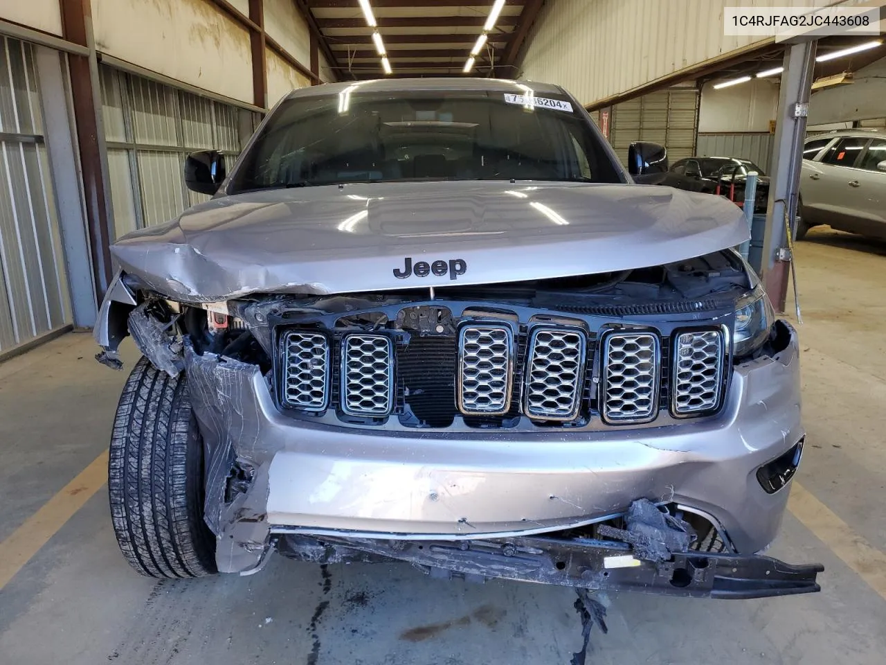 2018 Jeep Grand Cherokee Laredo VIN: 1C4RJFAG2JC443608 Lot: 75136204