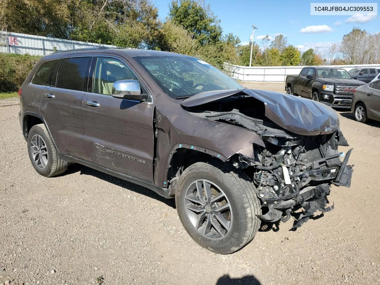 2018 Jeep Grand Cherokee Limited VIN: 1C4RJFBG4JC309553 Lot: 75198134