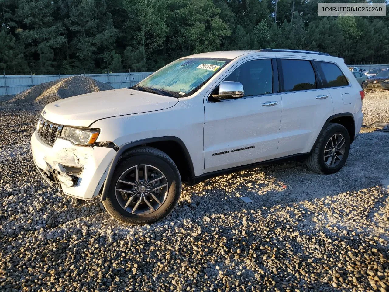 2018 Jeep Grand Cherokee Limited VIN: 1C4RJFBG8JC256260 Lot: 75447754