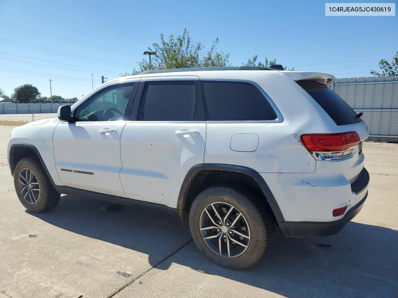 2018 Jeep Grand Cherokee Laredo VIN: 1C4RJEAG5JC430619 Lot: 75563524