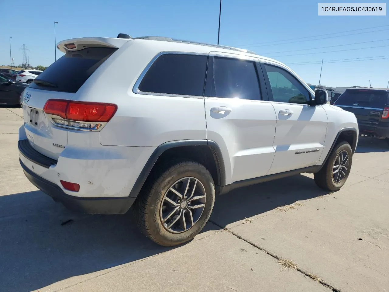 2018 Jeep Grand Cherokee Laredo VIN: 1C4RJEAG5JC430619 Lot: 75563524