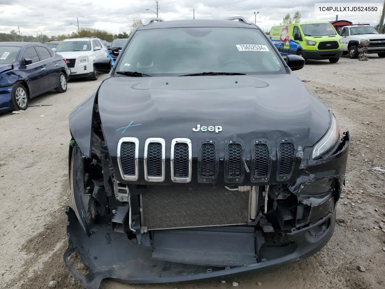 2018 Jeep Cherokee Latitude Plus VIN: 1C4PJLLX1JD524550 Lot: 75652534