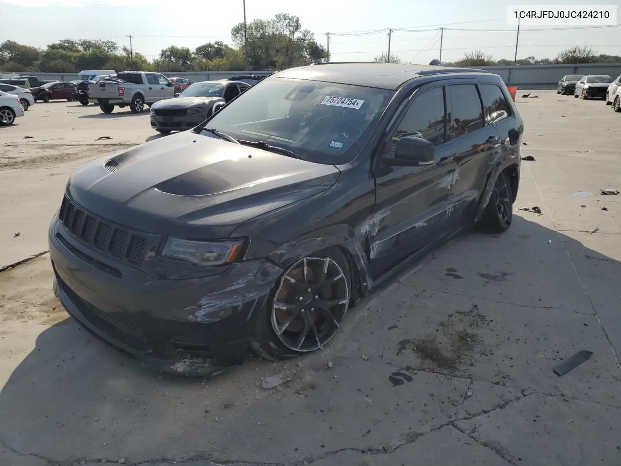 2018 Jeep Grand Cherokee Srt-8 VIN: 1C4RJFDJ0JC424210 Lot: 75724754