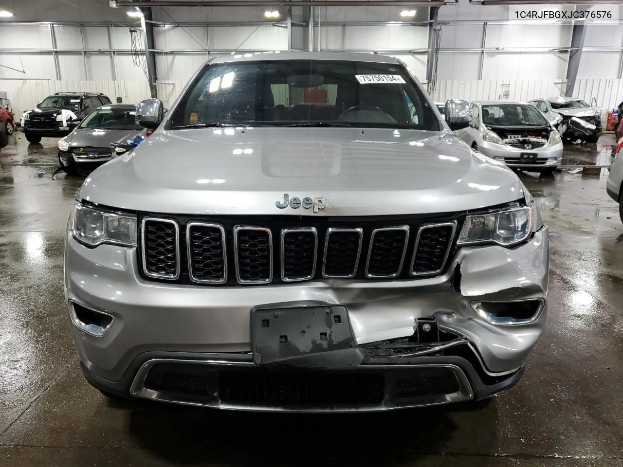 2018 Jeep Grand Cherokee Limited VIN: 1C4RJFBGXJC376576 Lot: 75750154