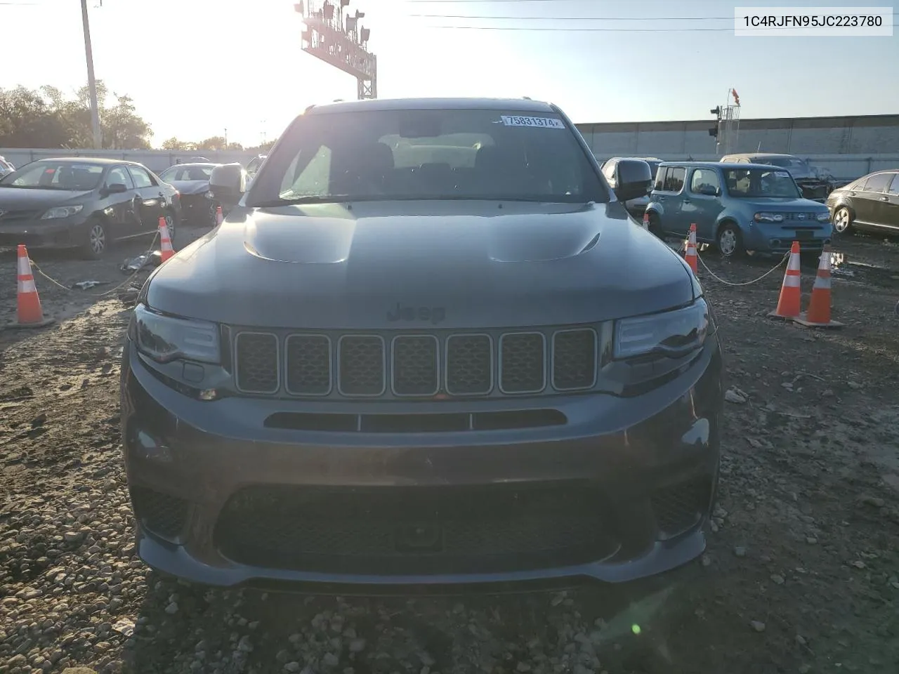 2018 Jeep Grand Cherokee Trackhawk VIN: 1C4RJFN95JC223780 Lot: 75831374