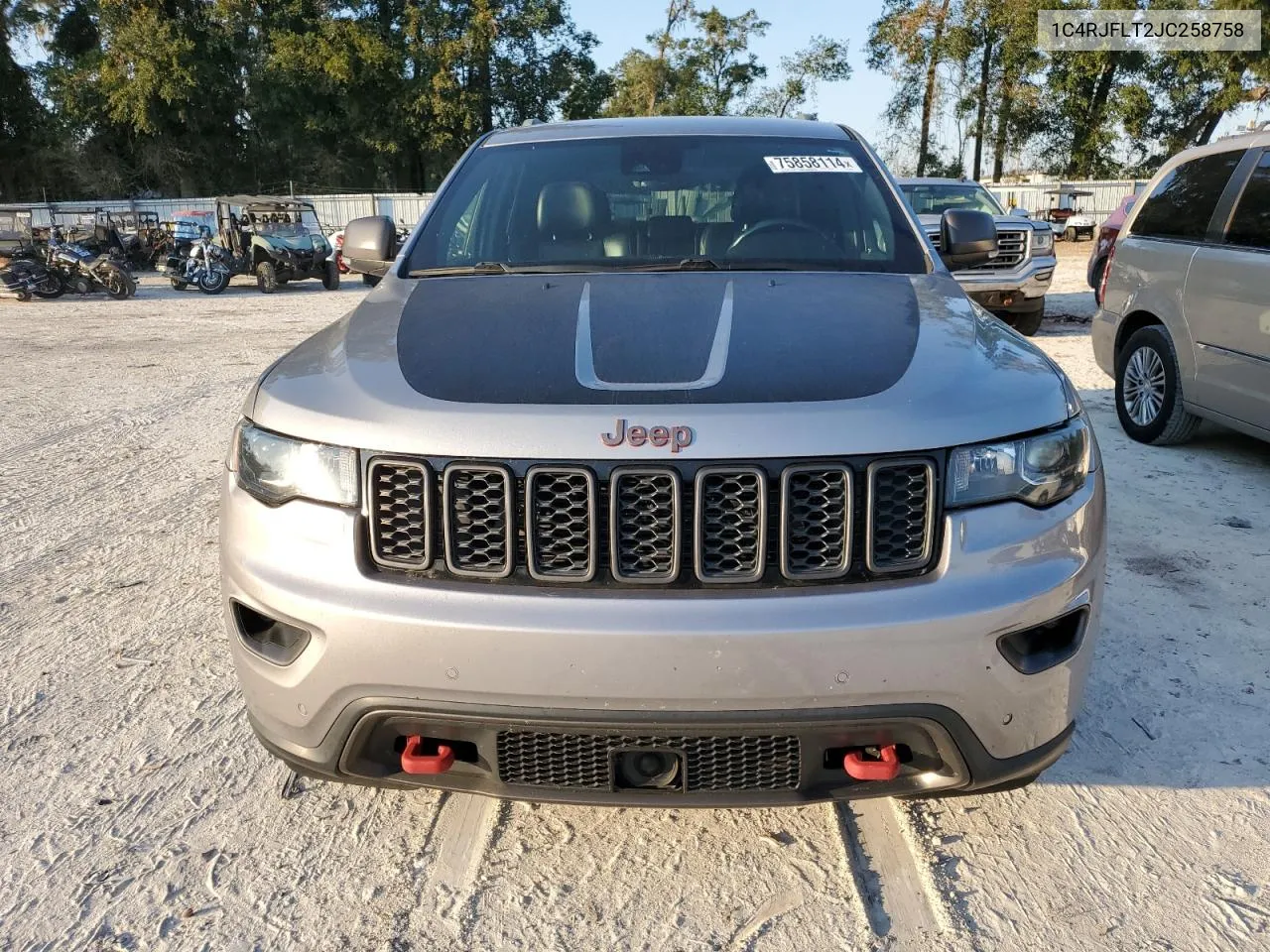 2018 Jeep Grand Cherokee Trailhawk VIN: 1C4RJFLT2JC258758 Lot: 75858114