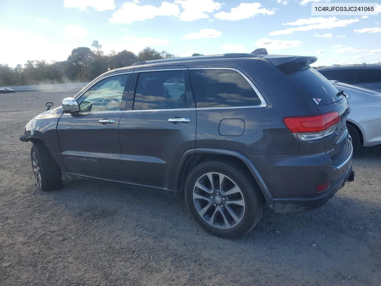 2018 Jeep Grand Cherokee Overland VIN: 1C4RJFCG3JC241065 Lot: 75867134