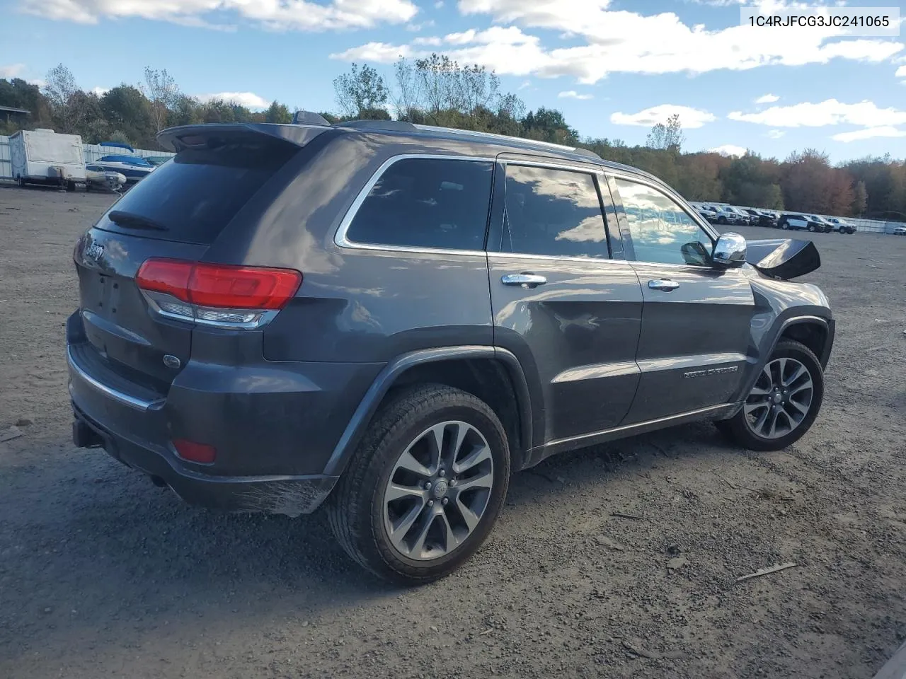 2018 Jeep Grand Cherokee Overland VIN: 1C4RJFCG3JC241065 Lot: 75867134