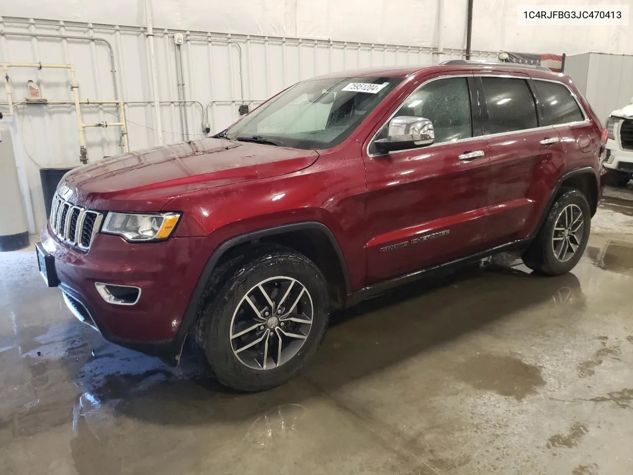 2018 Jeep Grand Cherokee Limited VIN: 1C4RJFBG3JC470413 Lot: 75951204