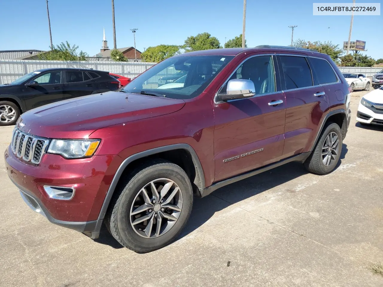 2018 Jeep Grand Cherokee Limited VIN: 1C4RJFBT8JC272469 Lot: 75980654