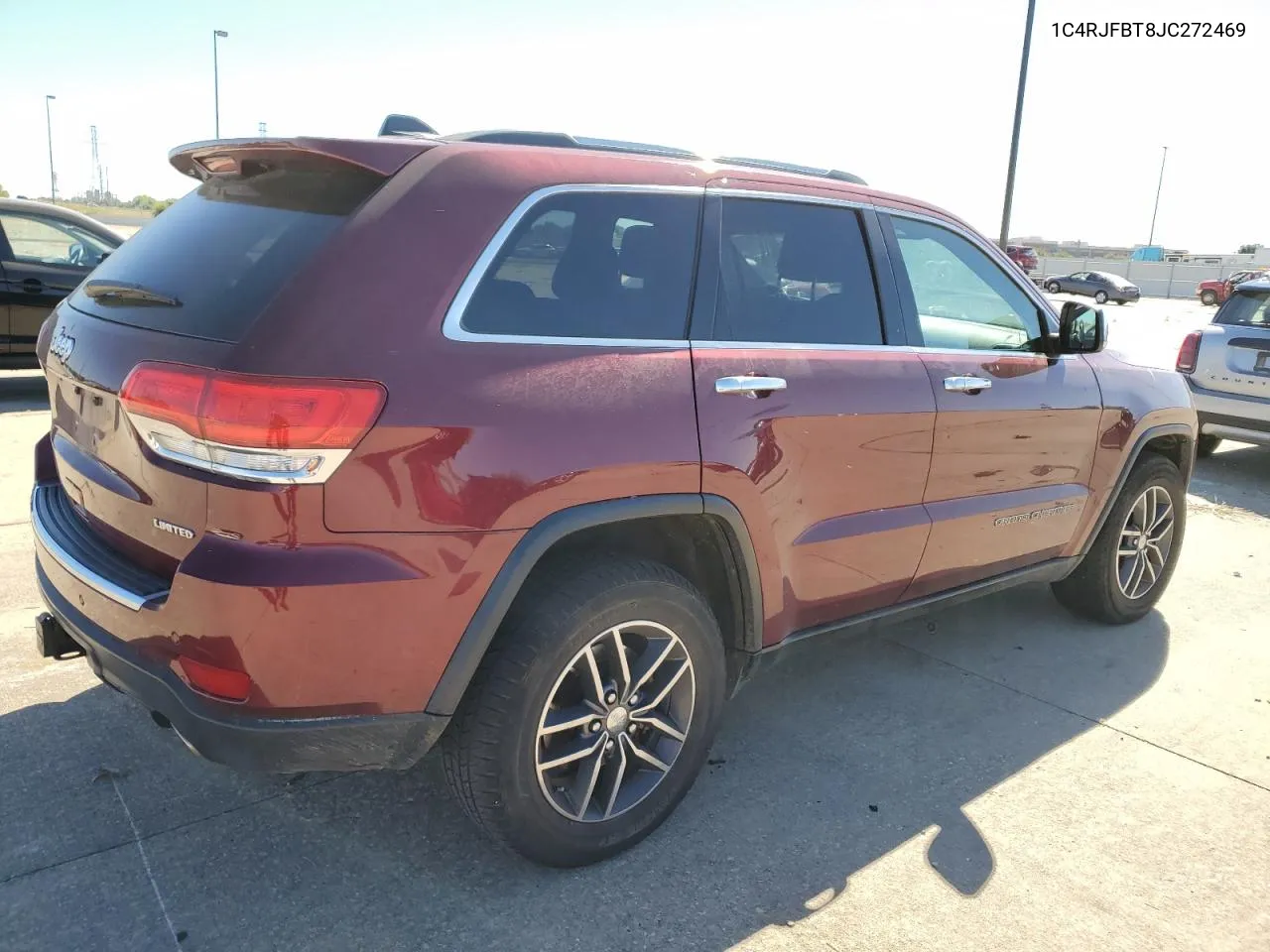 2018 Jeep Grand Cherokee Limited VIN: 1C4RJFBT8JC272469 Lot: 75980654