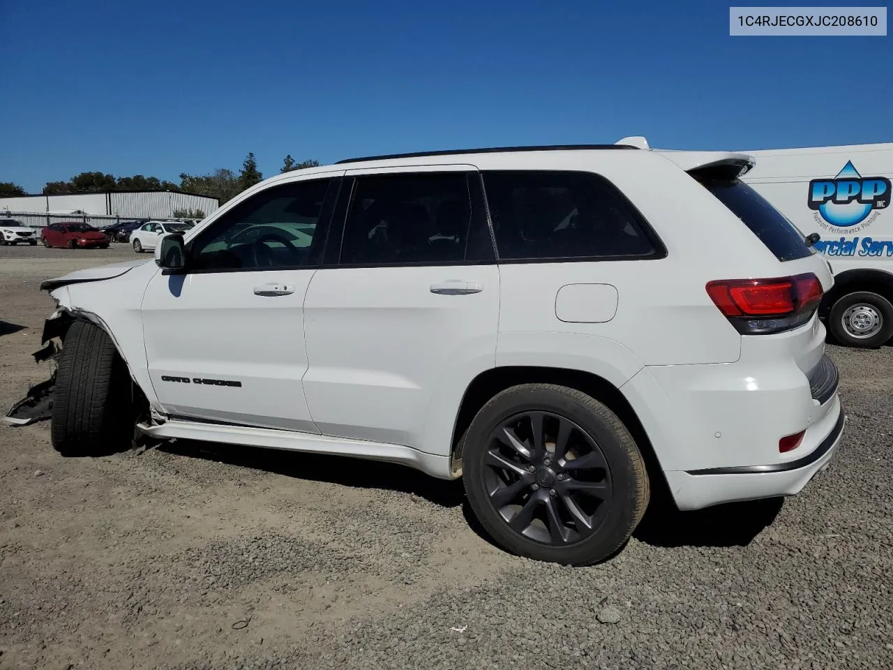 2018 Jeep Grand Cherokee Overland VIN: 1C4RJECGXJC208610 Lot: 75987554