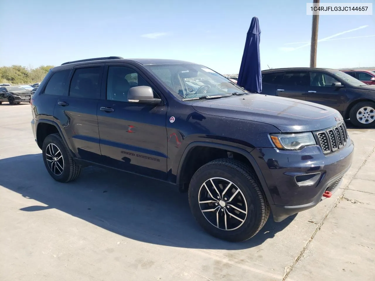 2018 Jeep Grand Cherokee Trailhawk VIN: 1C4RJFLG3JC144657 Lot: 76069644