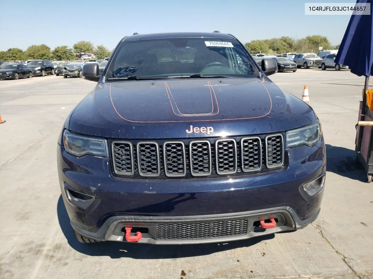 2018 Jeep Grand Cherokee Trailhawk VIN: 1C4RJFLG3JC144657 Lot: 76069644