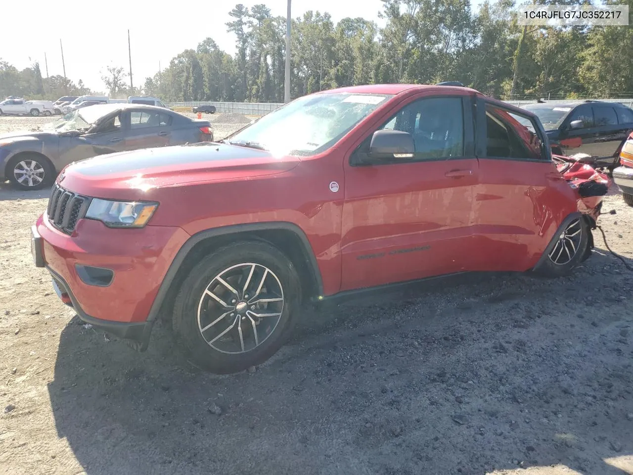 2018 Jeep Grand Cherokee Trailhawk VIN: 1C4RJFLG7JC352217 Lot: 76161154