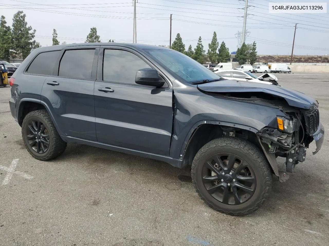 2018 Jeep Grand Cherokee Laredo VIN: 1C4RJFAG3JC113296 Lot: 76182204