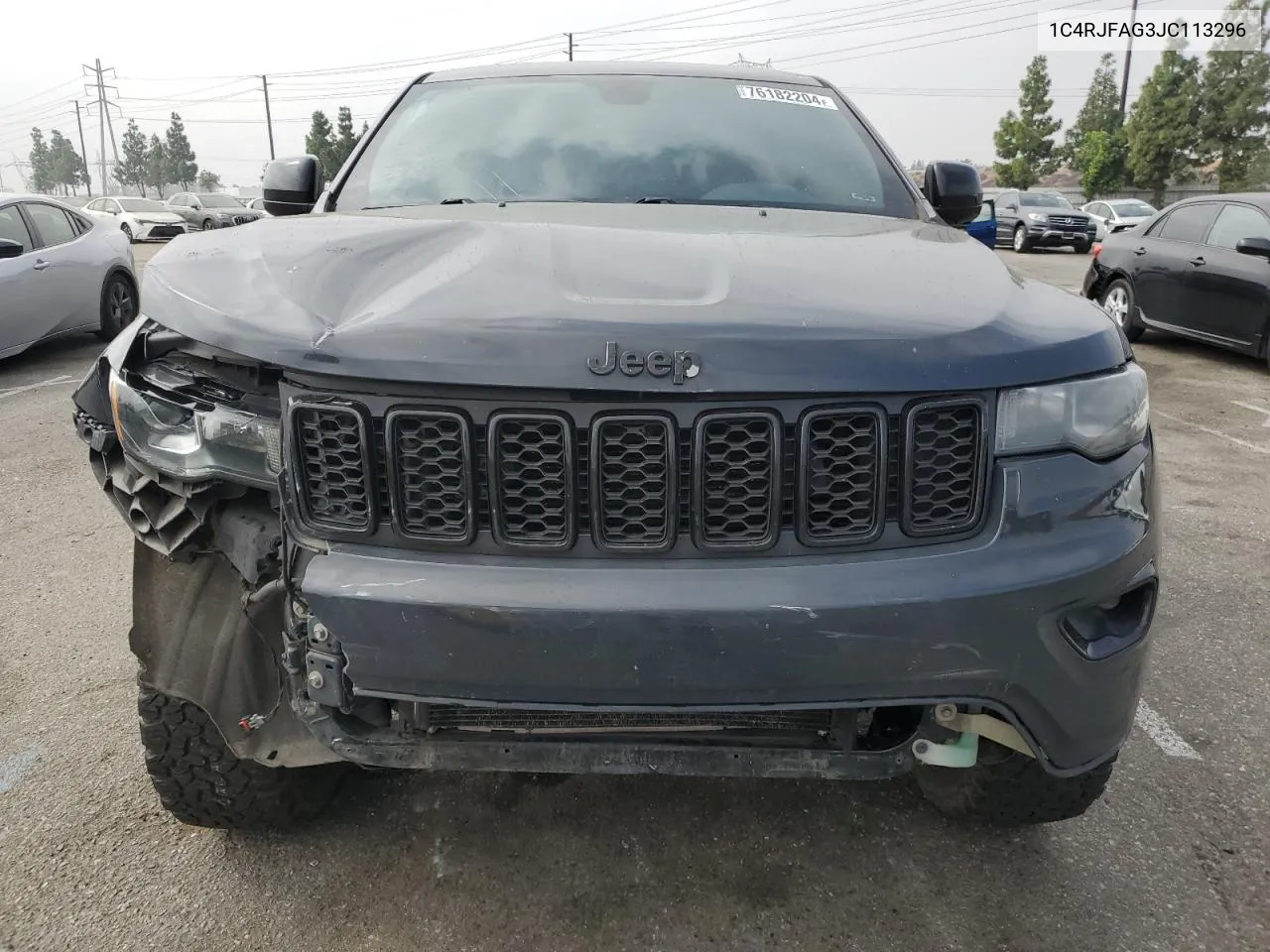 2018 Jeep Grand Cherokee Laredo VIN: 1C4RJFAG3JC113296 Lot: 76182204