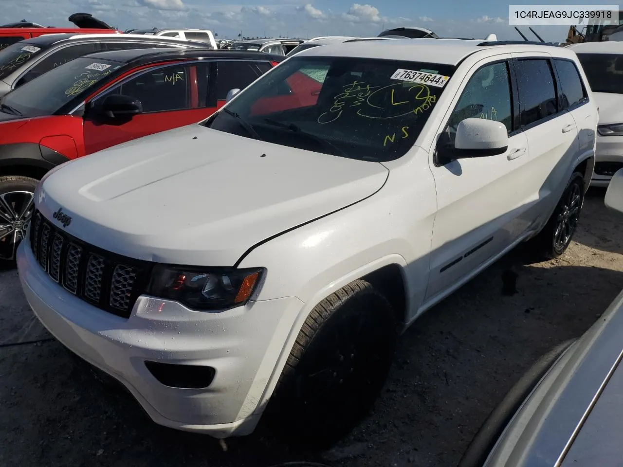 2018 Jeep Grand Cherokee Laredo VIN: 1C4RJEAG9JC339918 Lot: 76374644