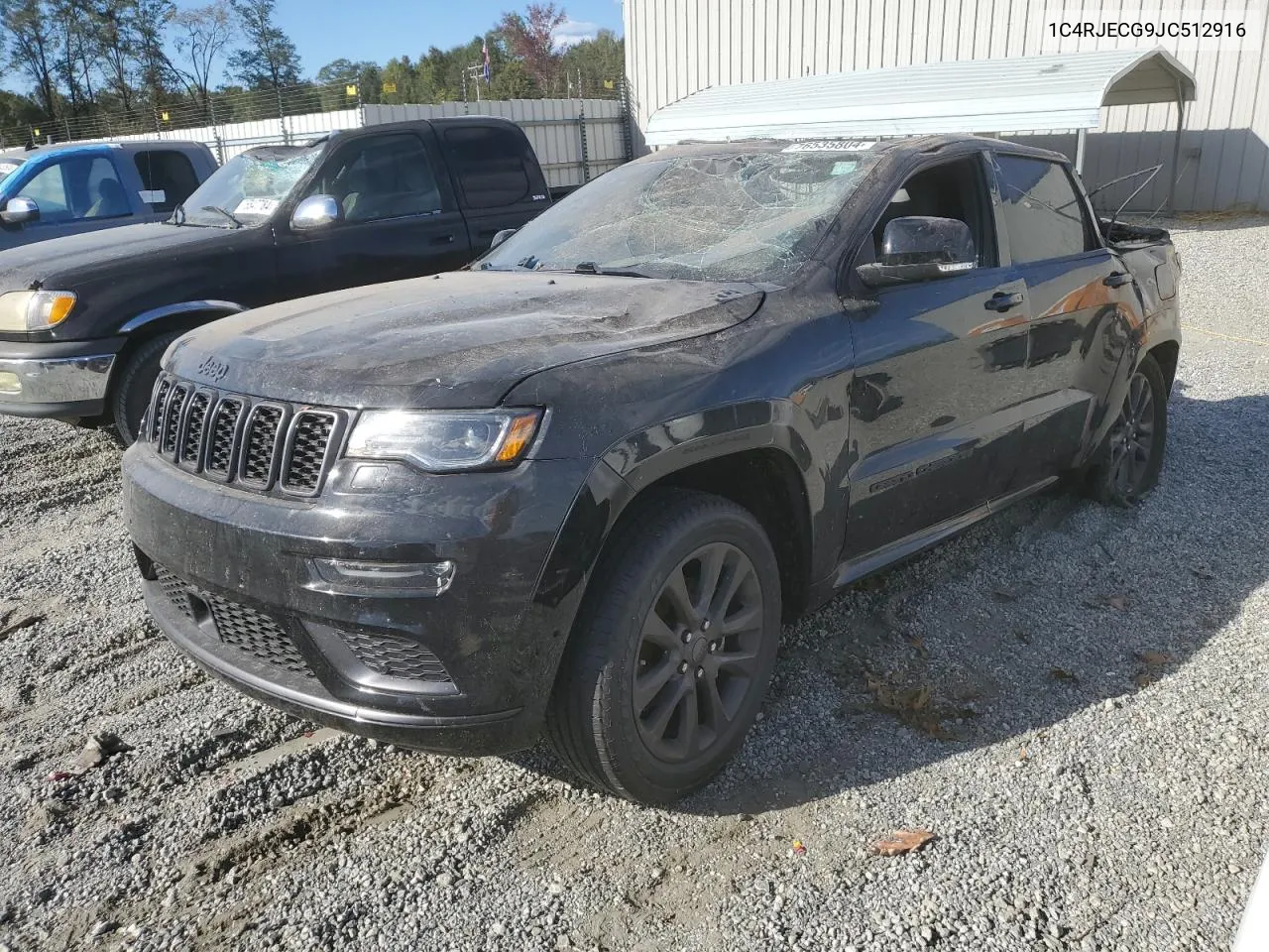 2018 Jeep Grand Cherokee Overland VIN: 1C4RJECG9JC512916 Lot: 76535804