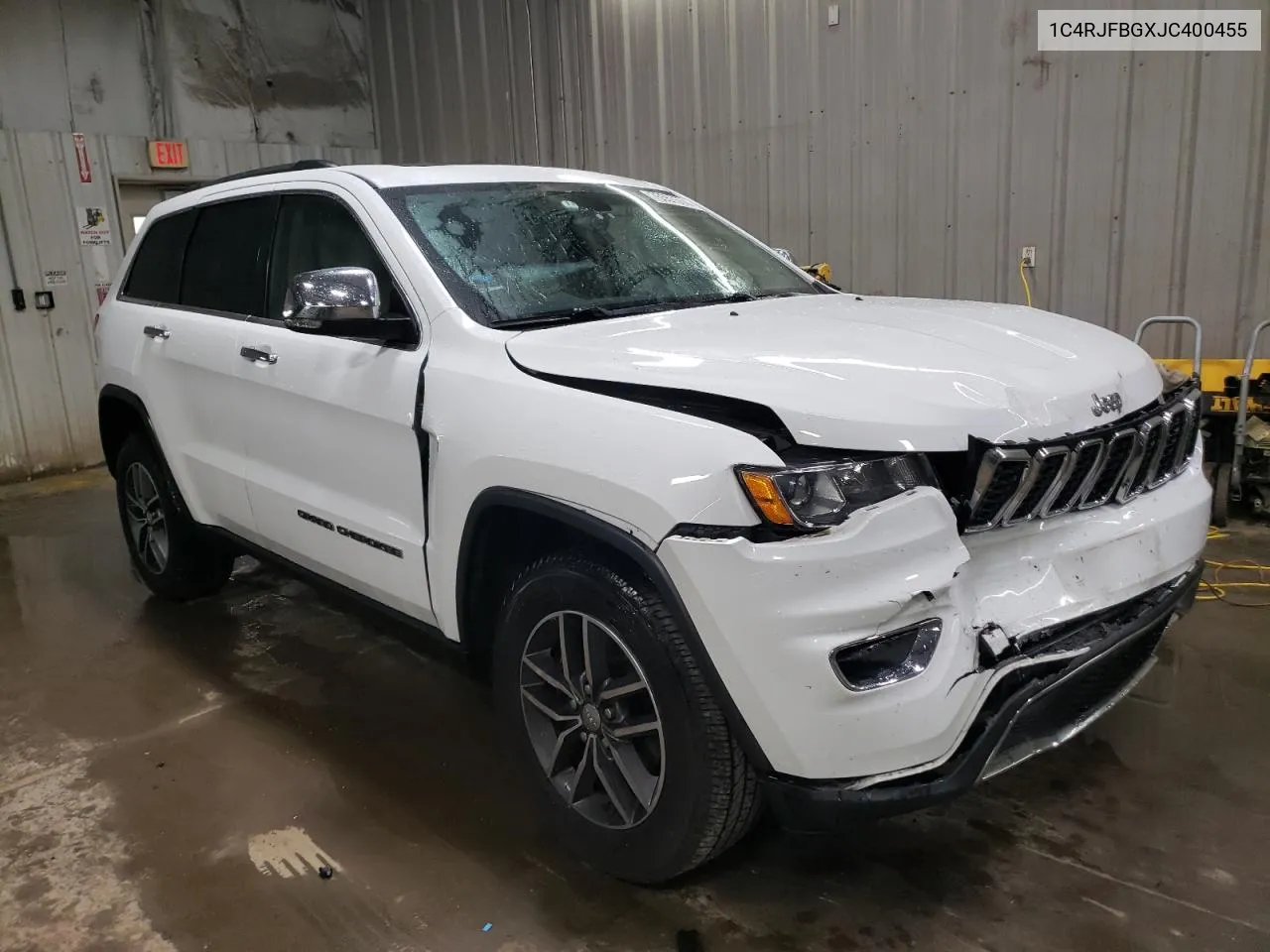 2018 Jeep Grand Cherokee Limited VIN: 1C4RJFBGXJC400455 Lot: 76557574