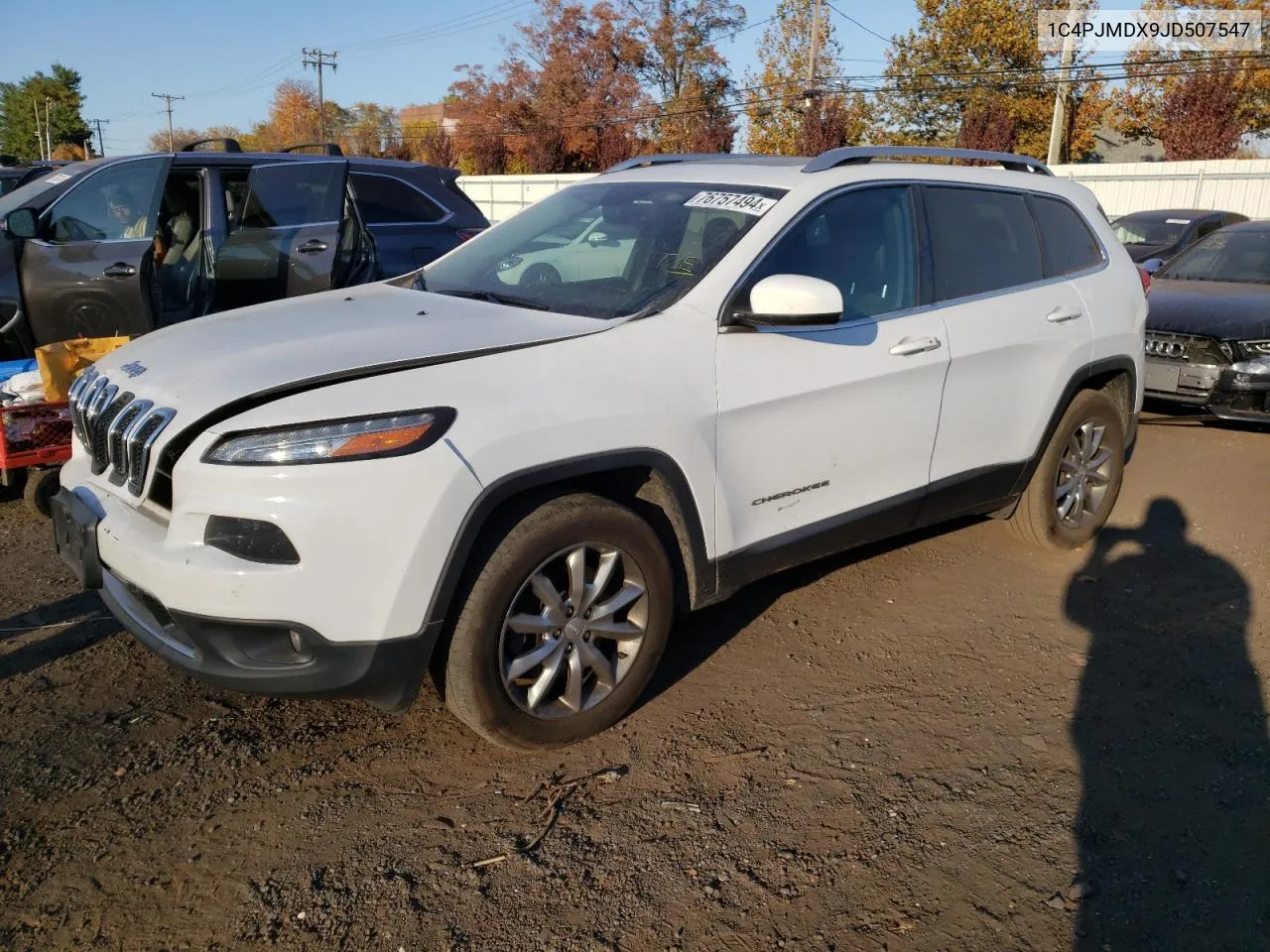 2018 Jeep Cherokee Limited VIN: 1C4PJMDX9JD507547 Lot: 76757494