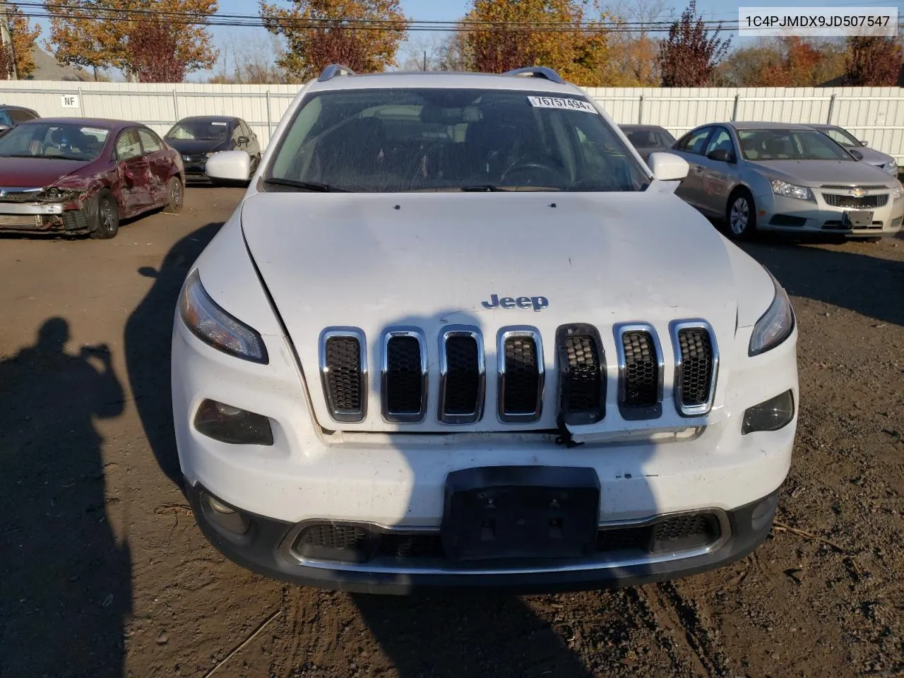 2018 Jeep Cherokee Limited VIN: 1C4PJMDX9JD507547 Lot: 76757494