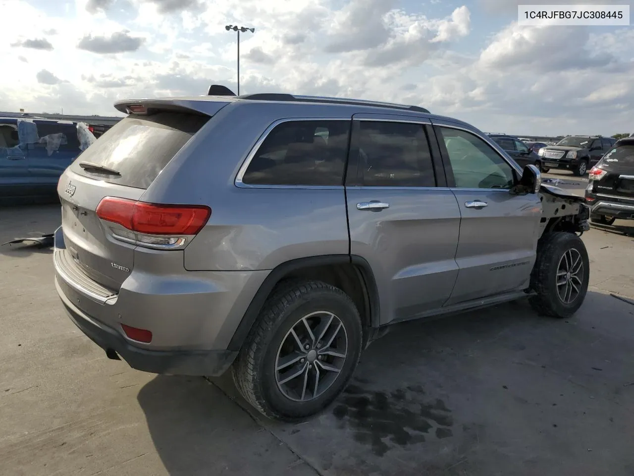 2018 Jeep Grand Cherokee Limited VIN: 1C4RJFBG7JC308445 Lot: 76790544