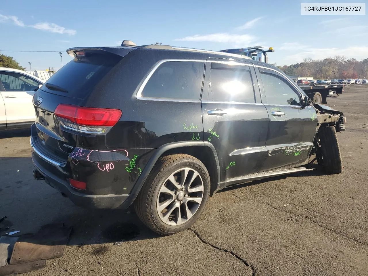 2018 Jeep Grand Cherokee Limited VIN: 1C4RJFBG1JC167727 Lot: 76813014