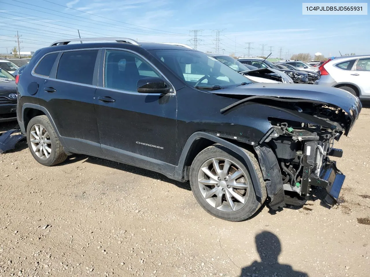 2018 Jeep Cherokee Limited VIN: 1C4PJLDB5JD565931 Lot: 76825444