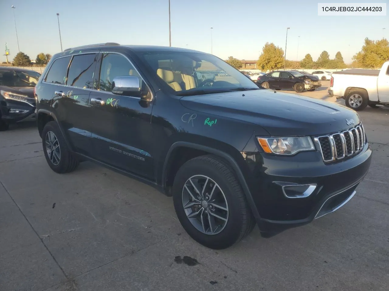 2018 Jeep Grand Cherokee Limited VIN: 1C4RJEBG2JC444203 Lot: 76907704