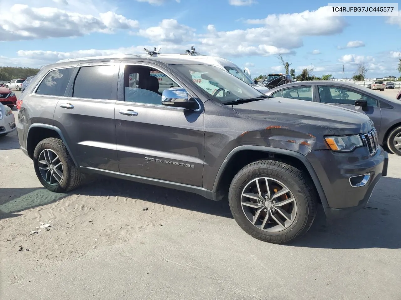 2018 Jeep Grand Cherokee Limited VIN: 1C4RJFBG7JC445577 Lot: 76911174