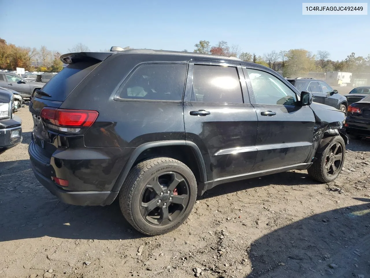 2018 Jeep Grand Cherokee Laredo VIN: 1C4RJFAG0JC492449 Lot: 76952444