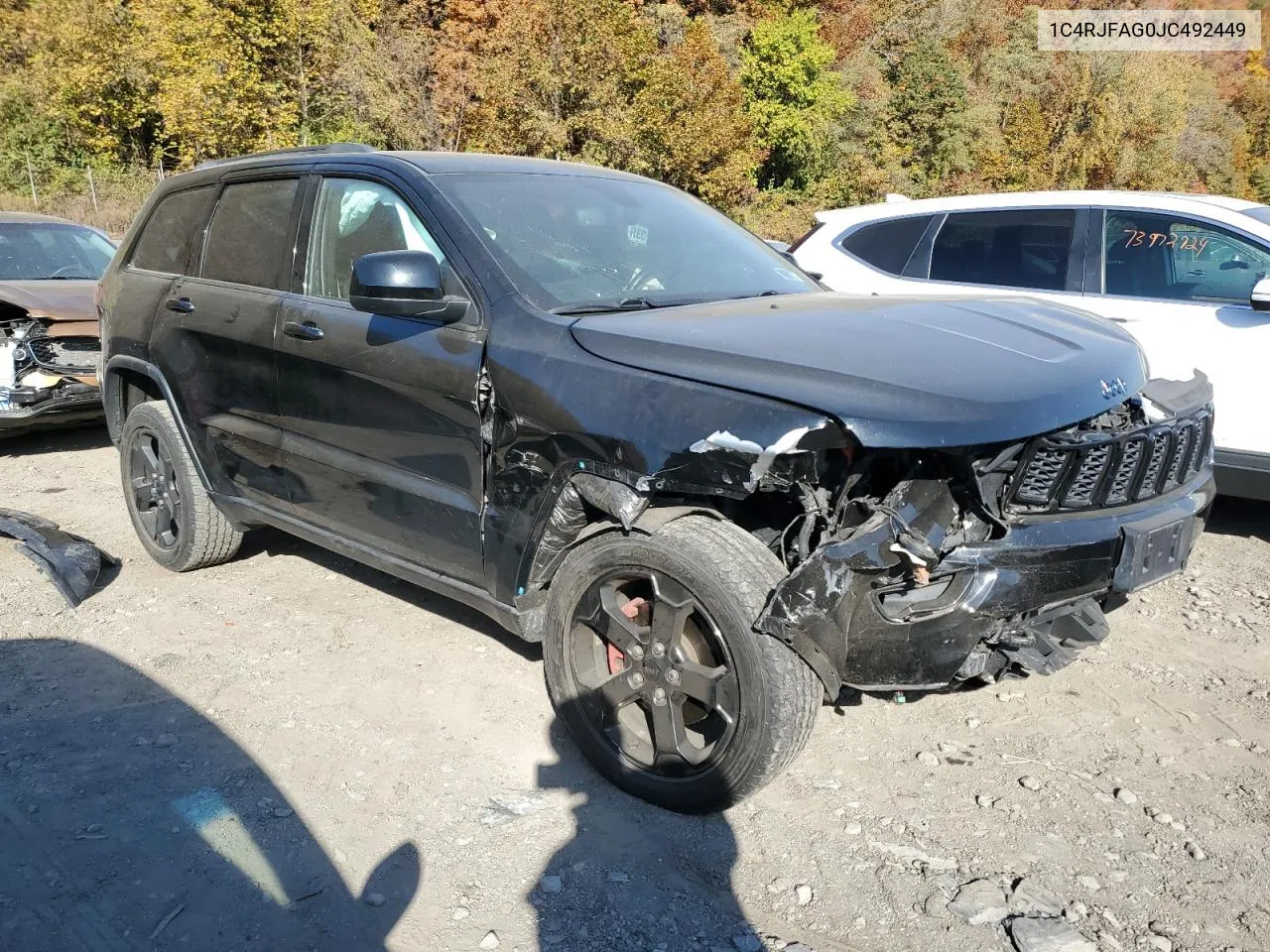 2018 Jeep Grand Cherokee Laredo VIN: 1C4RJFAG0JC492449 Lot: 76952444