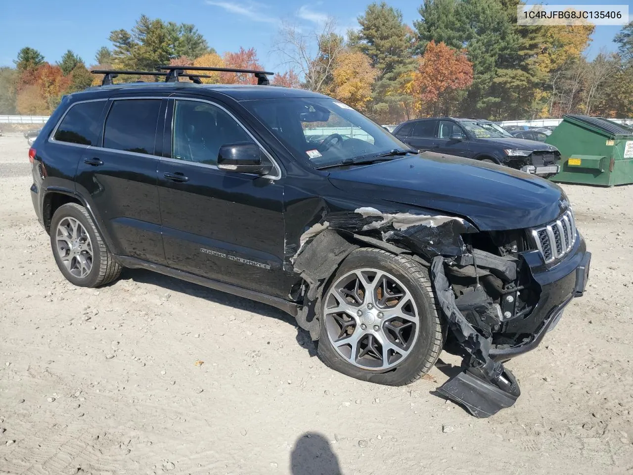 2018 Jeep Grand Cherokee Limited VIN: 1C4RJFBG8JC135406 Lot: 77026234