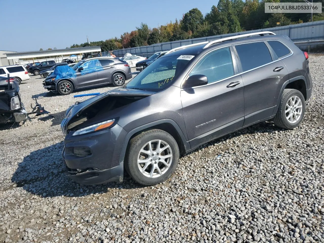 2018 Jeep Cherokee Latitude Plus VIN: 1C4PJLLB8JD533766 Lot: 77483804