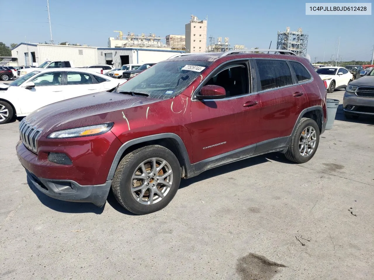 2018 Jeep Cherokee Latitude Plus VIN: 1C4PJLLB0JD612428 Lot: 77528744