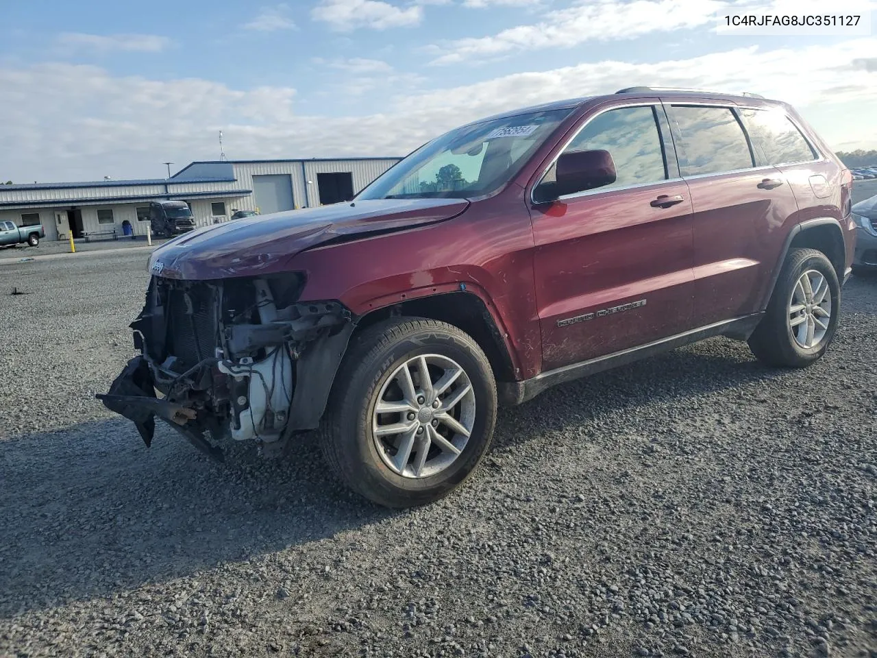 2018 Jeep Grand Cherokee Laredo VIN: 1C4RJFAG8JC351127 Lot: 77562954