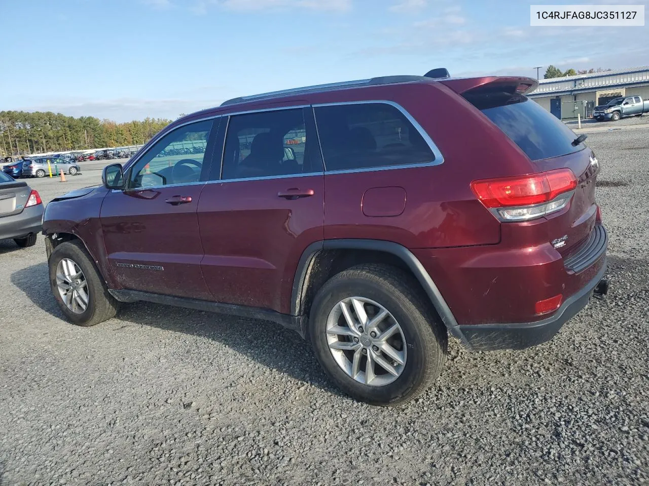 2018 Jeep Grand Cherokee Laredo VIN: 1C4RJFAG8JC351127 Lot: 77562954