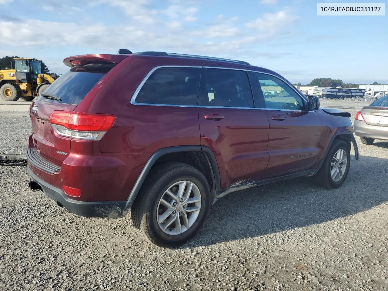 2018 Jeep Grand Cherokee Laredo VIN: 1C4RJFAG8JC351127 Lot: 77562954