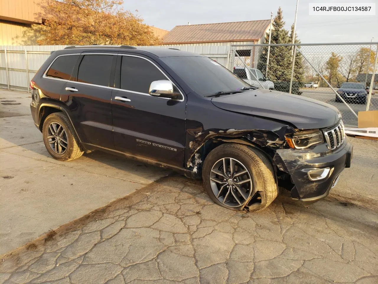 2018 Jeep Grand Cherokee Limited VIN: 1C4RJFBG0JC134587 Lot: 77571014