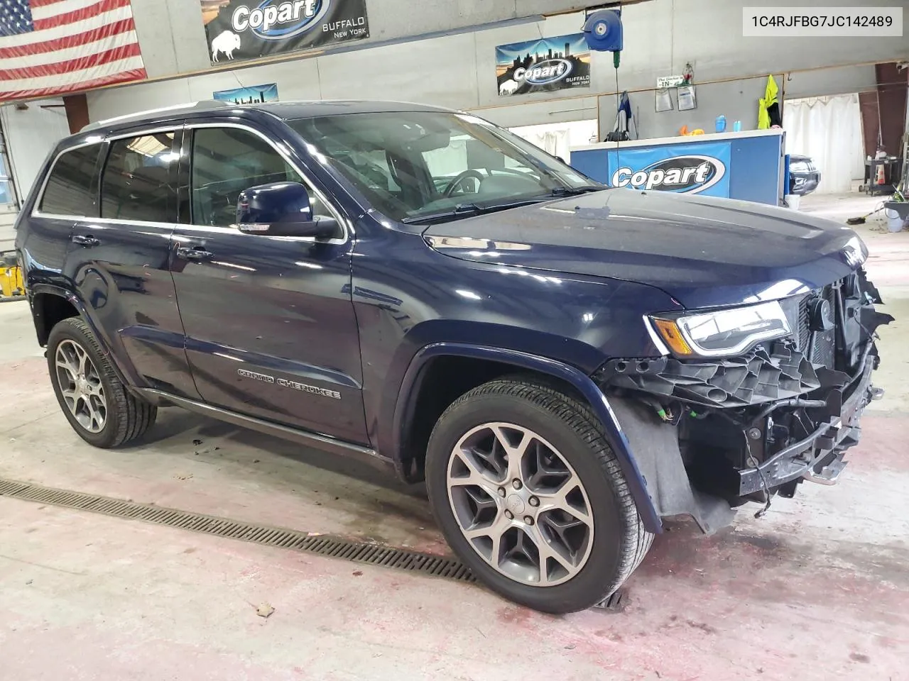 2018 Jeep Grand Cherokee Limited VIN: 1C4RJFBG7JC142489 Lot: 77572384