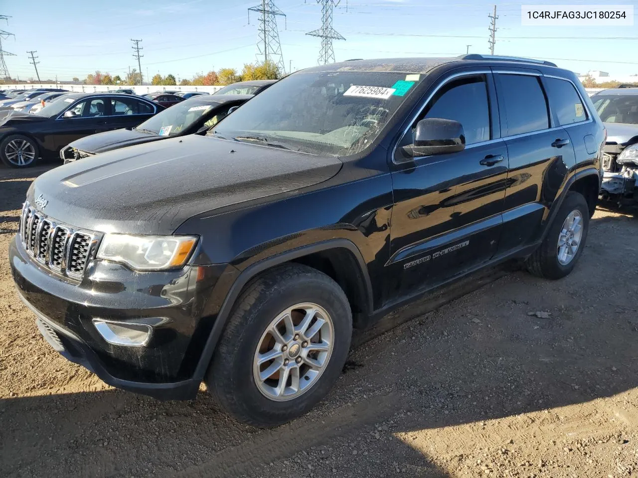 2018 Jeep Grand Cherokee Laredo VIN: 1C4RJFAG3JC180254 Lot: 77625984