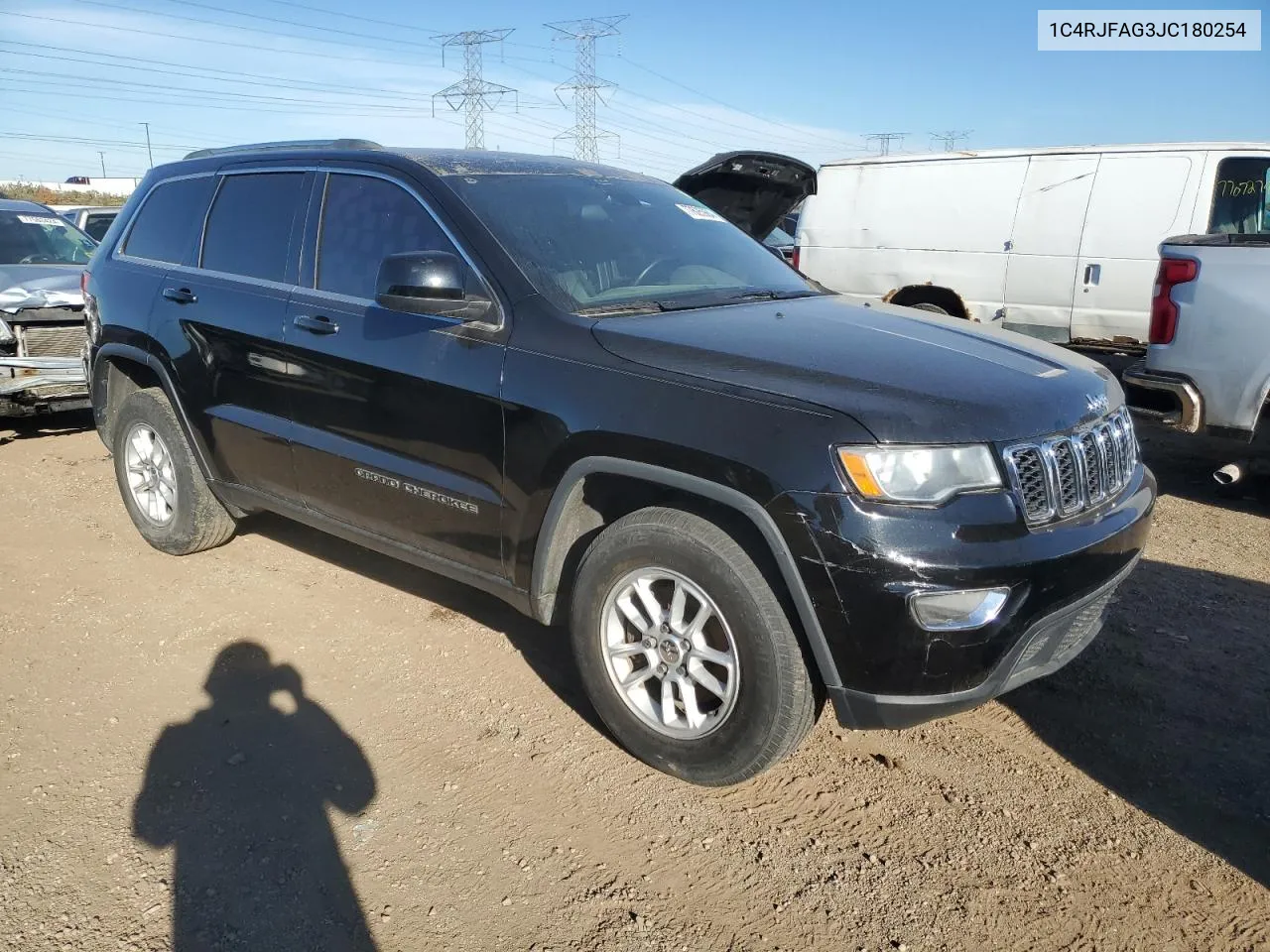 2018 Jeep Grand Cherokee Laredo VIN: 1C4RJFAG3JC180254 Lot: 77625984