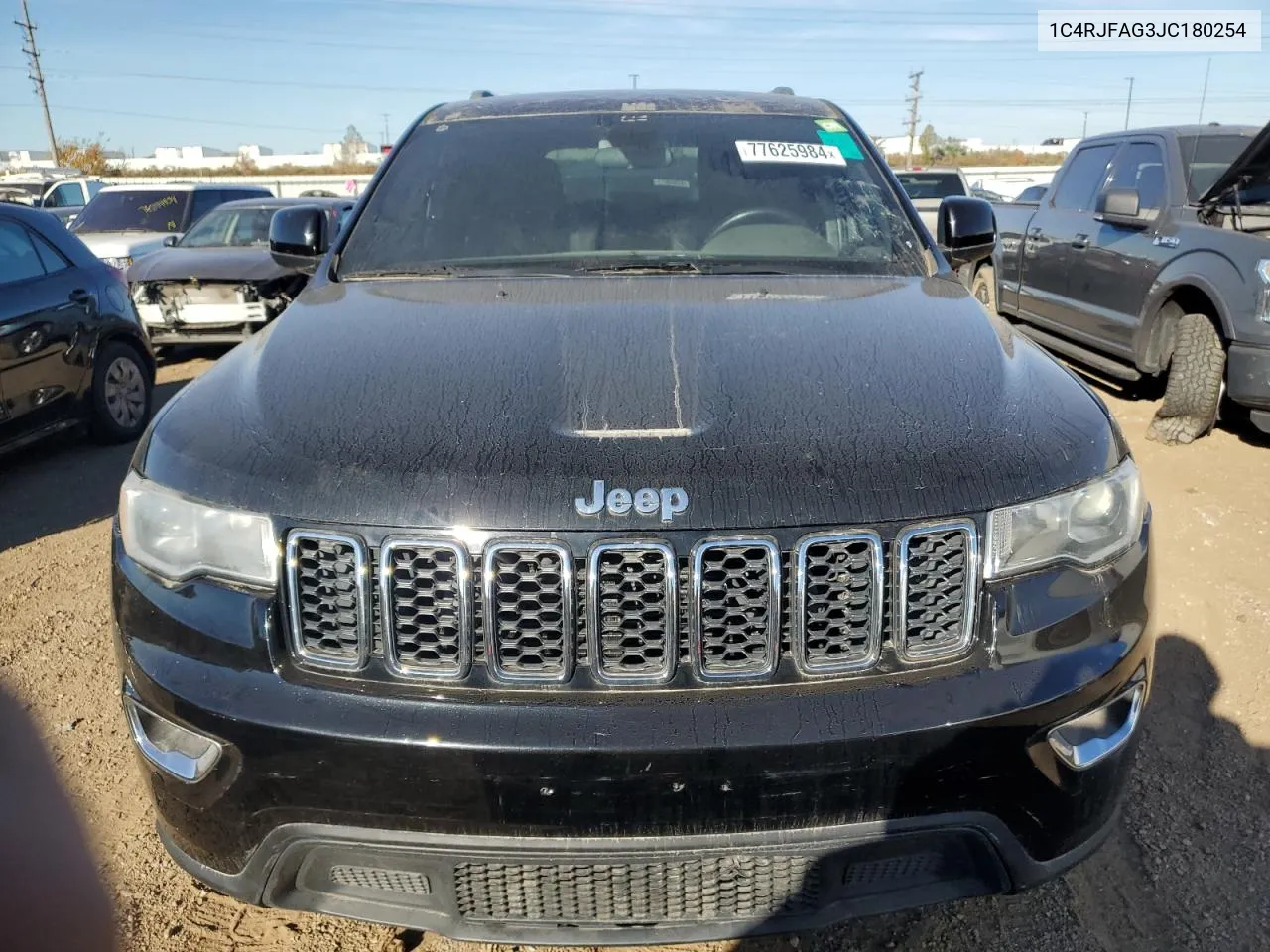 2018 Jeep Grand Cherokee Laredo VIN: 1C4RJFAG3JC180254 Lot: 77625984