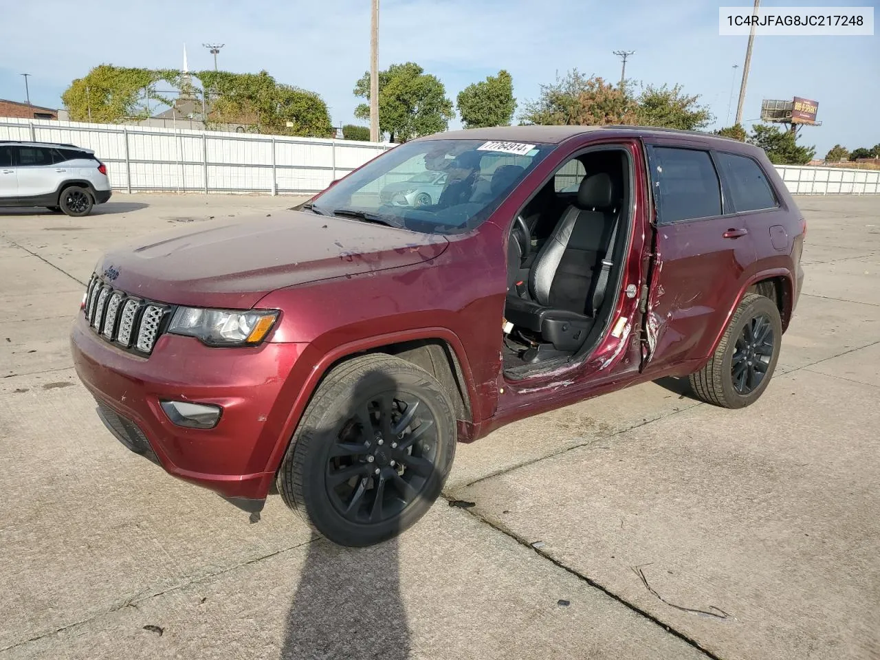 2018 Jeep Grand Cherokee Laredo VIN: 1C4RJFAG8JC217248 Lot: 77764914