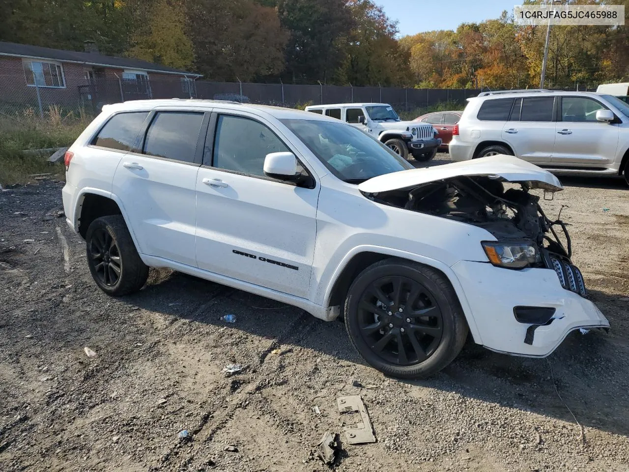 2018 Jeep Grand Cherokee Laredo VIN: 1C4RJFAG5JC465988 Lot: 77878094