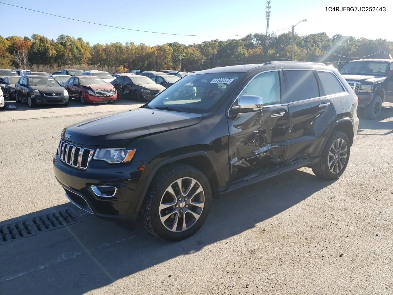 2018 Jeep Grand Cherokee Limited VIN: 1C4RJFBG7JC252443 Lot: 77962504