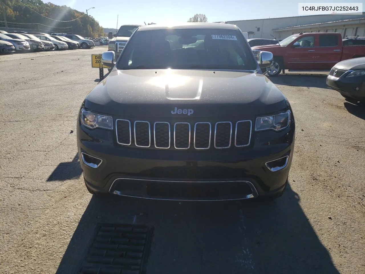 2018 Jeep Grand Cherokee Limited VIN: 1C4RJFBG7JC252443 Lot: 77962504