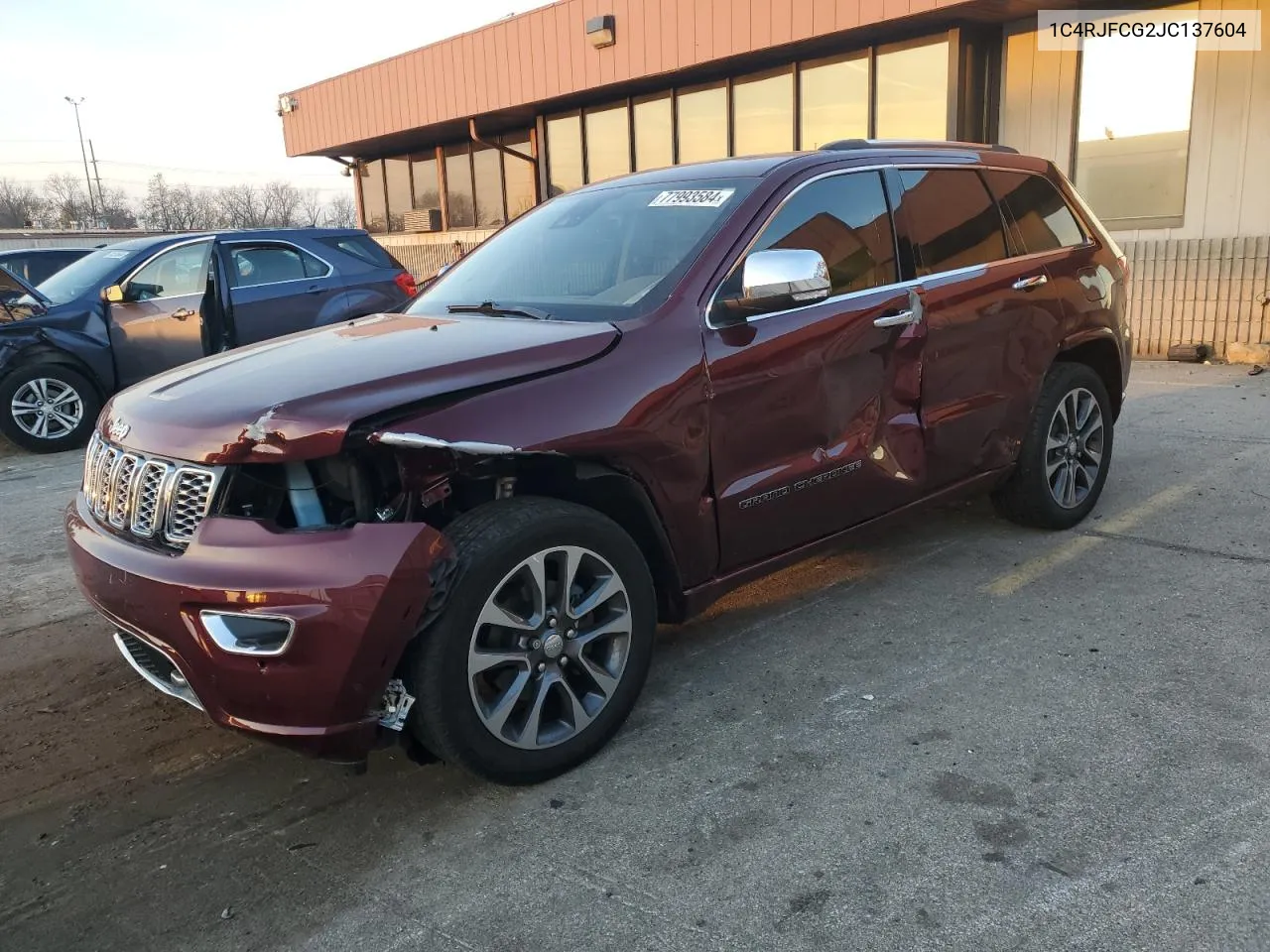 2018 Jeep Grand Cherokee Overland VIN: 1C4RJFCG2JC137604 Lot: 77993584