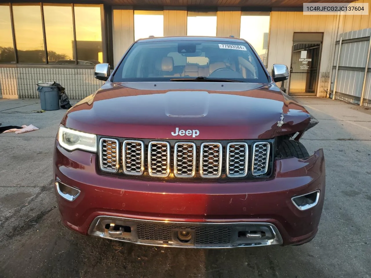 2018 Jeep Grand Cherokee Overland VIN: 1C4RJFCG2JC137604 Lot: 77993584